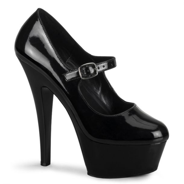 Platform pumps KISS-280 - Patent Black