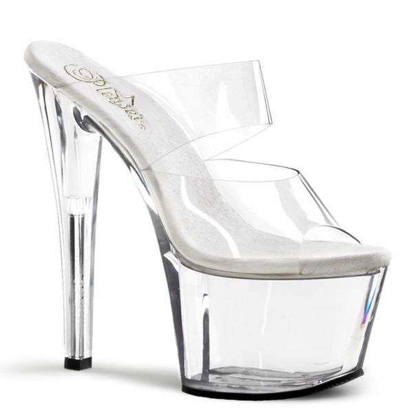 Platform mules SKY-302 - Clear/Clear