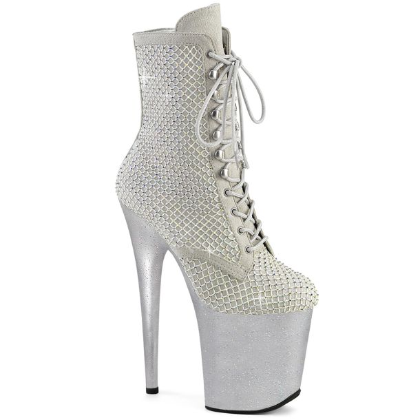 Extreme Platform Heels FLAMINGO-1020RM - Silver