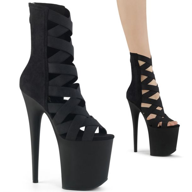 Extreme Platform Heels FLAMINGO-800-24 - Black