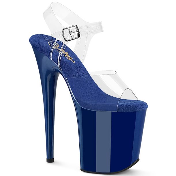 Extrem Plateau Heels FLAMINGO-808 - Royal Blau