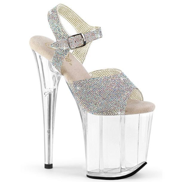 Extreme Platform Heels FLAMINGO-808N-RS - Clear