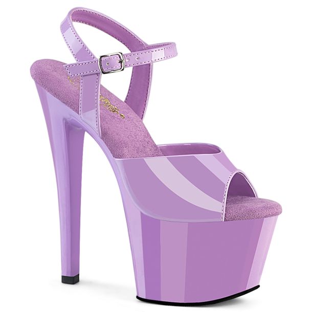 Plateau High Heels SKY-309 - Lack Lavendel