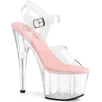 Plateau High Heels ADORE-708 - Baby Pink / Klar