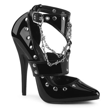 Extrem High Heels DOMINA-118 - Lack Schwarz