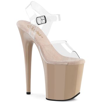 Extrem Plateau Heels FLAMINGO-808 - Nude