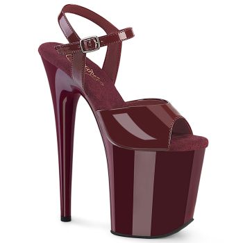 Extreme Platform Heels FLAMINGO-809 - Patent Burgundy