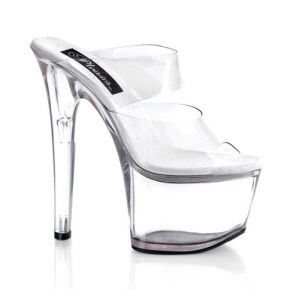 Platform mules SKY-302 - Clear/Clear