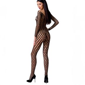 Langarm Netz Bodystocking Ouvert BS077