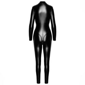 Powerwetlook Catsuit mit 3-Wege Zipper F331