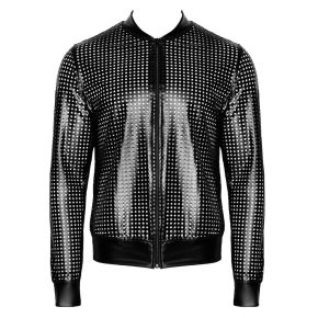 Powerwetlook Lasercut Bomberjacke H076