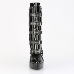 Platform ankle boots INDULGE-1038 - Patent Black